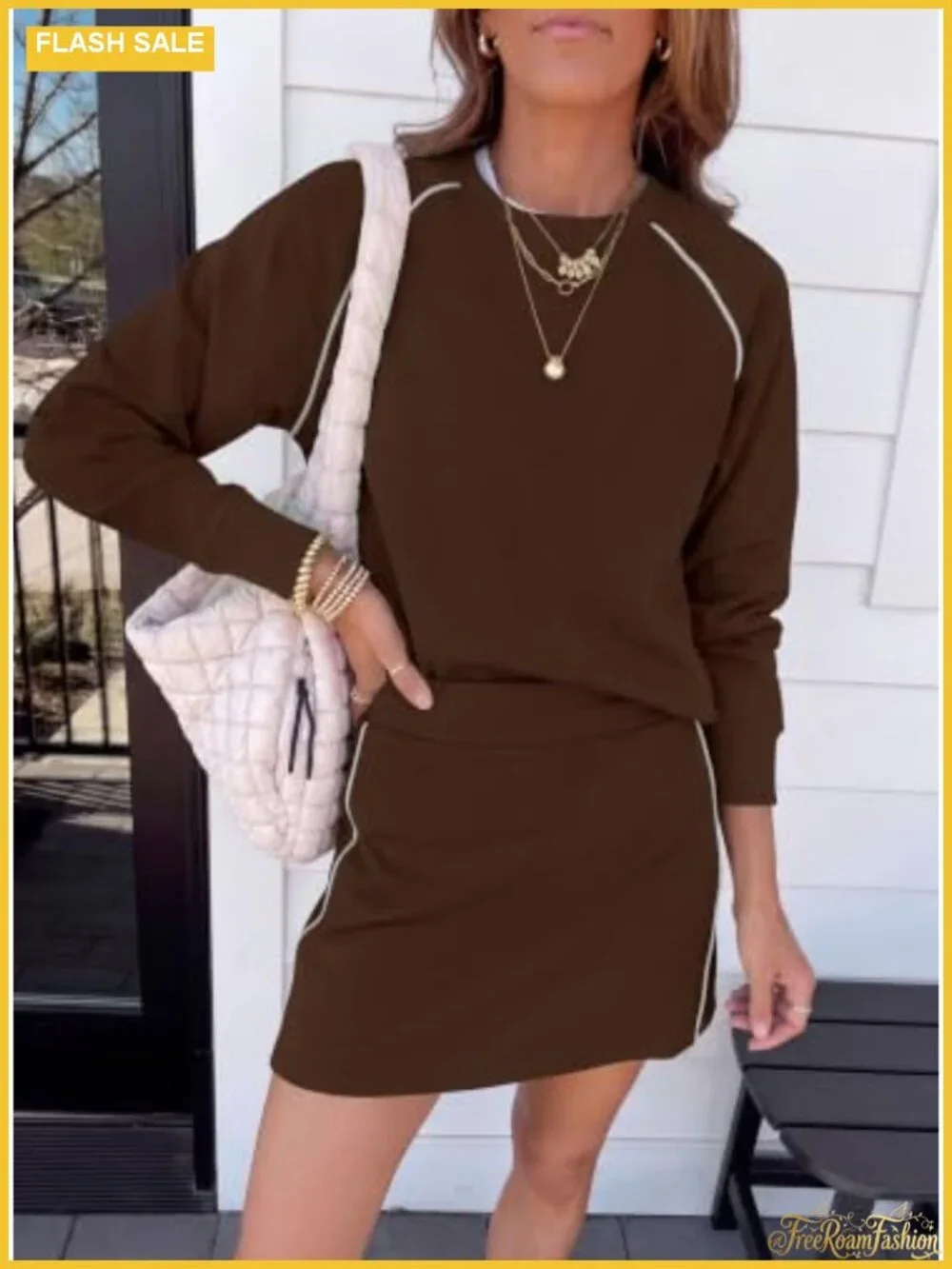 Two Piece Skirt Set for Women Athletic Workout Lounge Matching Outfit with